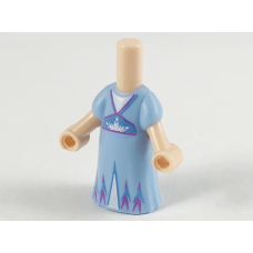 LEGO Friends/Disney mikrofigura test ruha mintával, középkék (75853)